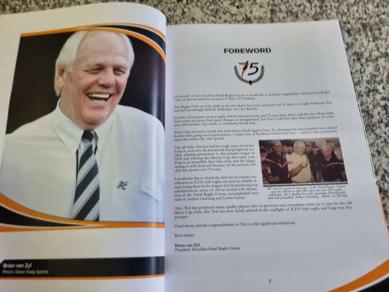 The HEART OF THE TERRIERS 75 Years Amanzimtoti Rugby Club MIKE GREENAWAY KwaZulu Natal