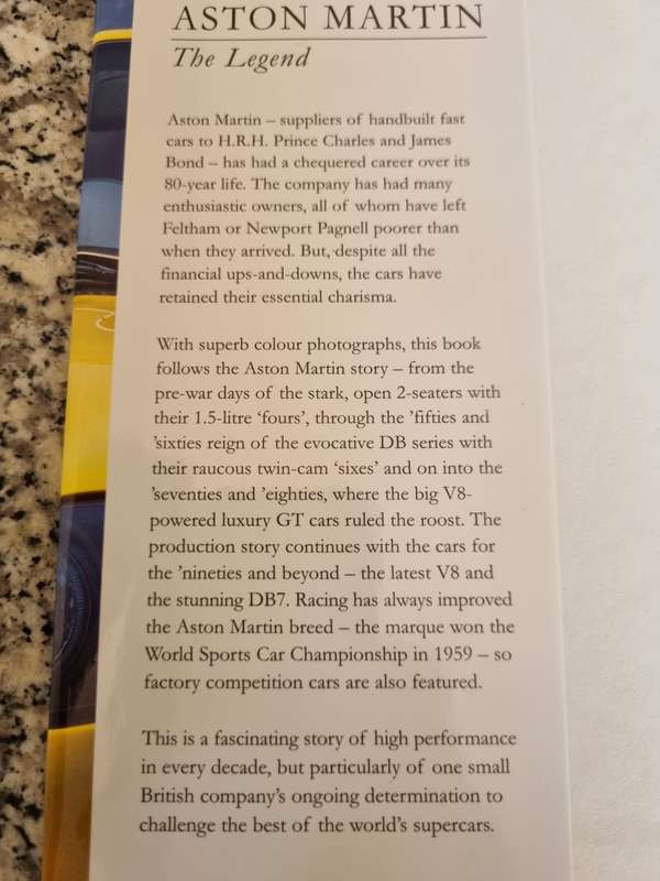 ASTON MARTIN THE LEGEND MICHAEL BOWLER  (  sports  high performance cars  )