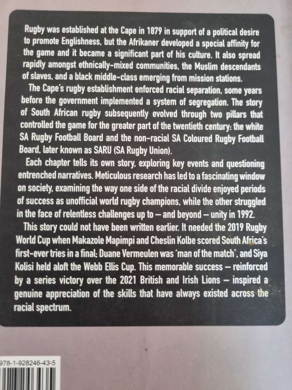 WORLD RUGBY The Story of South African Rugby JONTY WALSH Published  2022