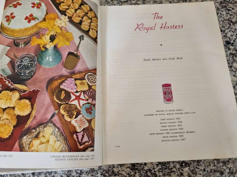 THE ROYAL HOSTESS SOUTH AFRICA'S OWN COOKBOOK Seventh Edition 1967