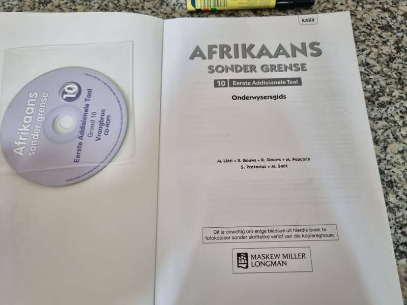 AFRIKAANS SONDER GRENSE 10 Eerste Additionele Taal ONDERWYSERSGIDS