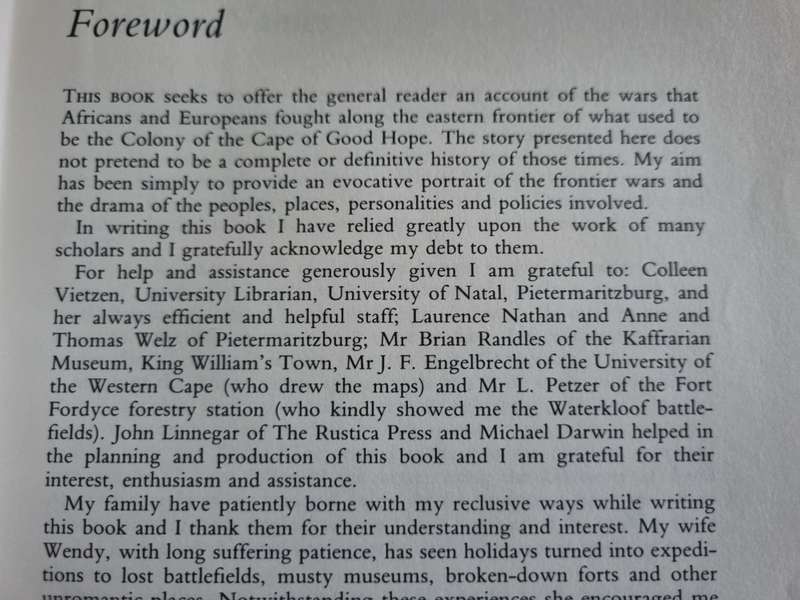 THE EDGES OF WAR A History of the Frontier Wars 1702- 1878 JOHN MILTON XHOSA versus BOER  1702
