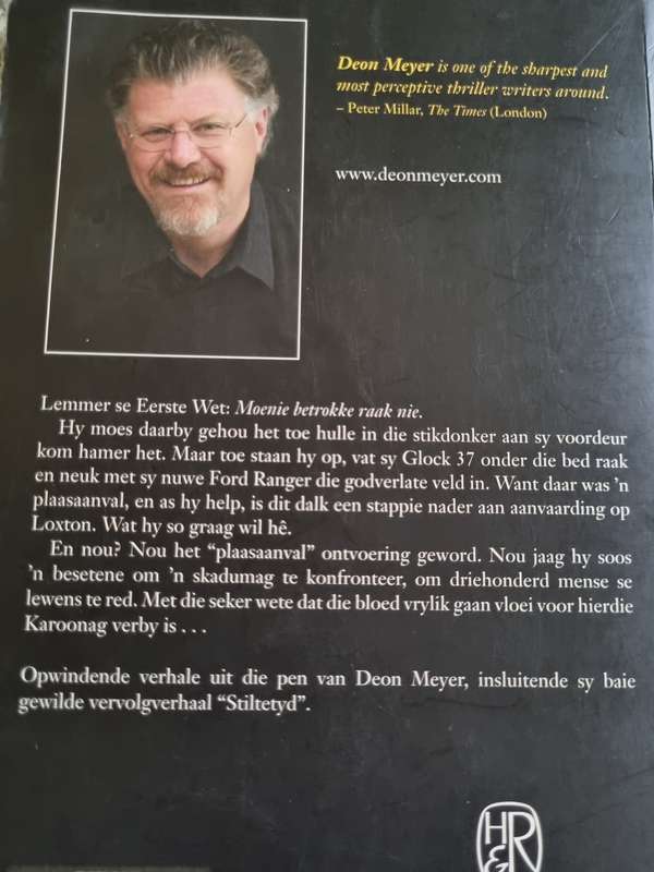 Deon Meyer KAROONAG  en Ander Verhale