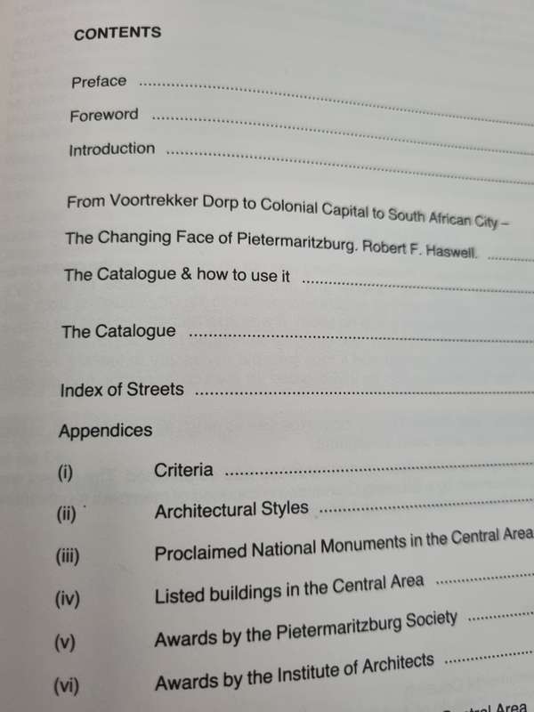 THE BUILDINGS OF PIETERMARITZBURG VOLUME 1 Editor  BRIAN BASSETT