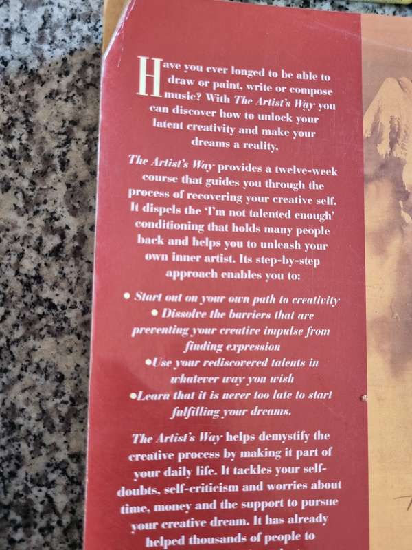 THE ARTISTS WAY Course in Discovering  & Recovering your Creative Self JULIA CAMERON  The Artist`s