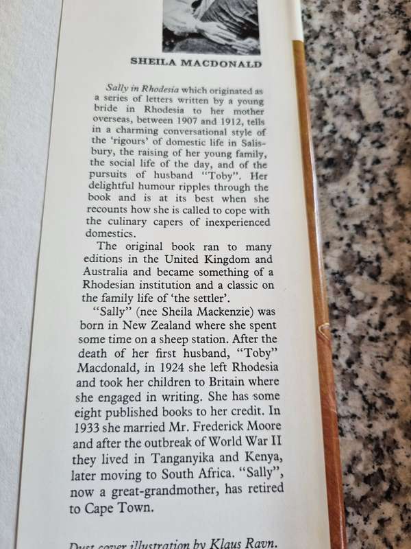 SALLY IN RHODESIA SHEILA MACDONALD Books of Rhodesia 1970