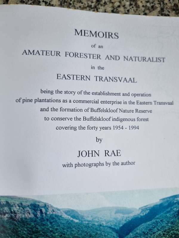 MEMOIRS OF AN AMATEUR FORESTER AND NATURALIST JOHN RAE