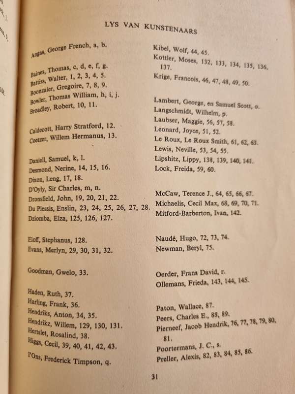 Exhibition Catalogue - Afrikaans only TENTOONSTELLING GEORGANISEE Suid Afrikaanse Kunsverenig 1948-9