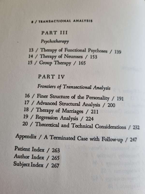 TRANSACTIONAL ANALYSIS IN PSYCHOTHERAPY ERIC BERNEM D ( individual &  social Psychiatry