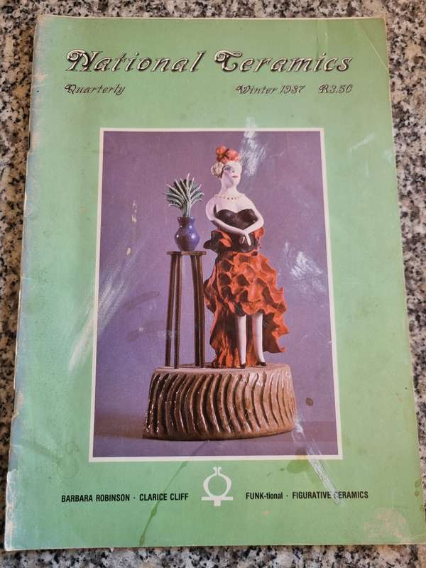 Bundle of 10 NATIONAL CERAMIC ( South African ) quarterly magazines from around 1989 ceramics art