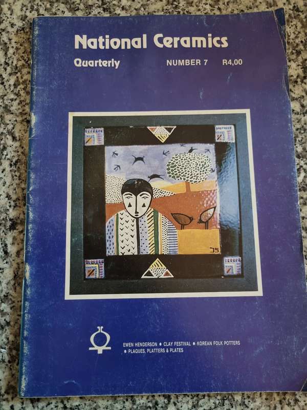 Bundle of 10 NATIONAL CERAMIC ( South African ) quarterly magazines from around 1989 ceramics art
