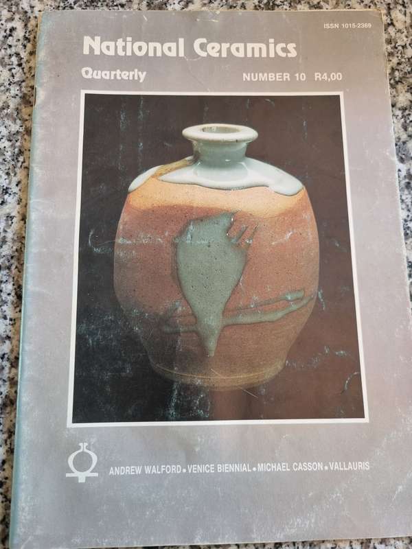 Bundle of 10 NATIONAL CERAMIC ( South African ) quarterly magazines from around 1989 ceramics art