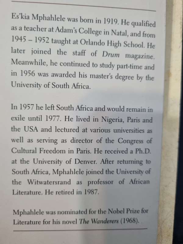 ES'KIA MPHAHLELE DOWN 2nd AVENUE