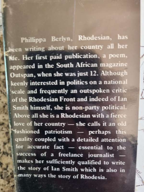 THE QUIET MAN PHILLIPPA BERLYN Signed Andre Holland M P Rhodesia Biography of Hon IAN DOUGLAS SMITH