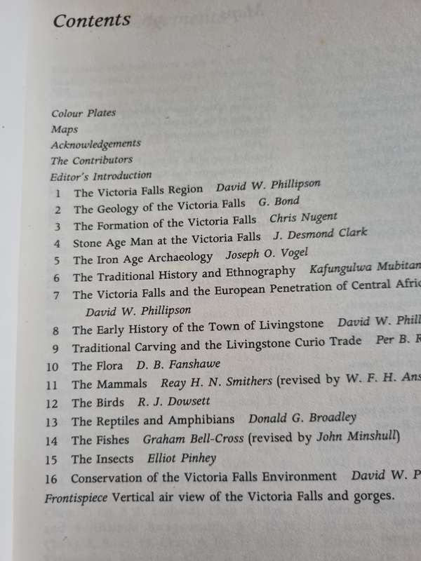 A HANDBOOK TO THE VICTORIA FALLS REGION MOSI oa TUNYA Second Ed. 1990 Rhodesia Zimbabwe