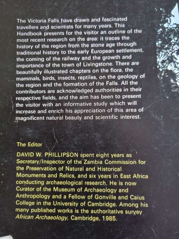 A HANDBOOK TO THE VICTORIA FALLS REGION MOSI oa TUNYA Second Ed. 1990 Rhodesia Zimbabwe