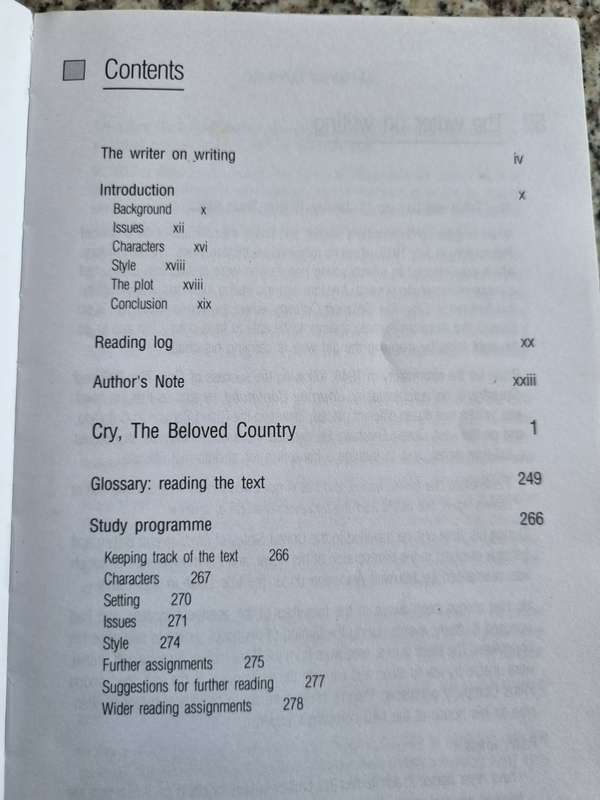 CRY THE BELOVED COUNTRY ALAN PATON includes Background and Introduction Study Notes Longman