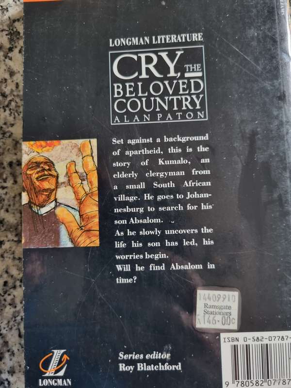 CRY THE BELOVED COUNTRY ALAN PATON includes Background and Introduction Study Notes Longman