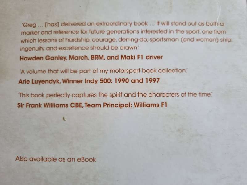 SOUTHERN AFRICAN MOTORSPORT HEROES AGRICULTURE FURNITURE & MARMALADE incl Jody & Ian Scheckter
