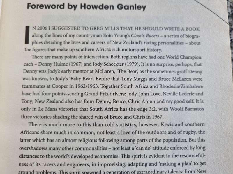 SOUTHERN AFRICAN MOTORSPORT HEROES AGRICULTURE FURNITURE & MARMALADE incl Jody & Ian Scheckter