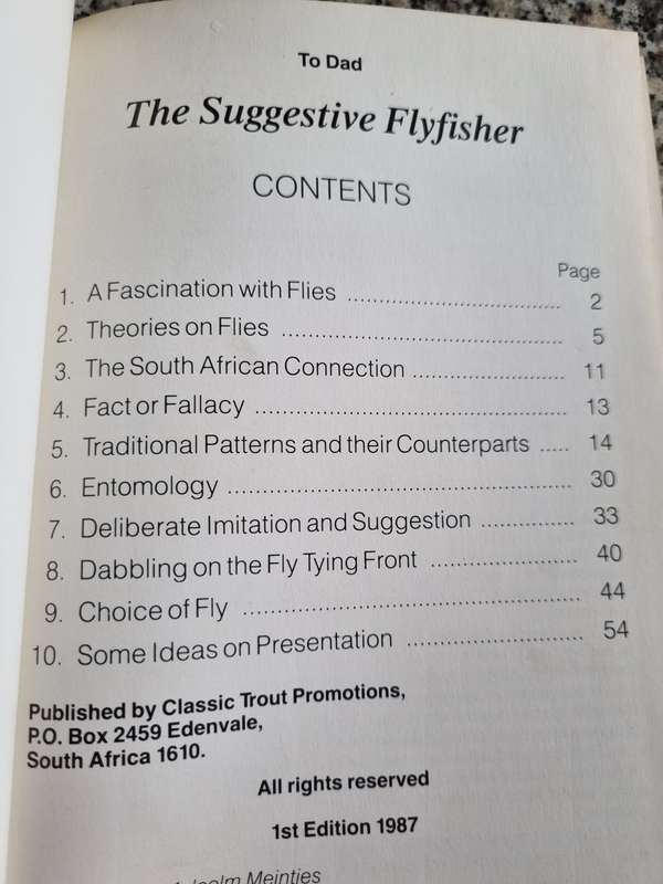 THE SUGGESTIVE FLYFISHER South African Trout Tactics and Flies MALCOLM MEINTJIES
