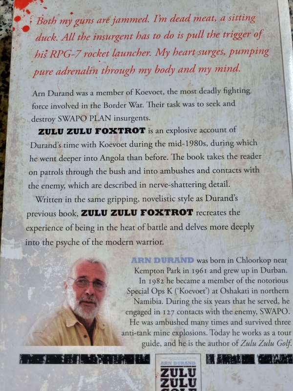 ZULU ZULU FOXTROT To Hell and Back with Koevoet ARN DURAND