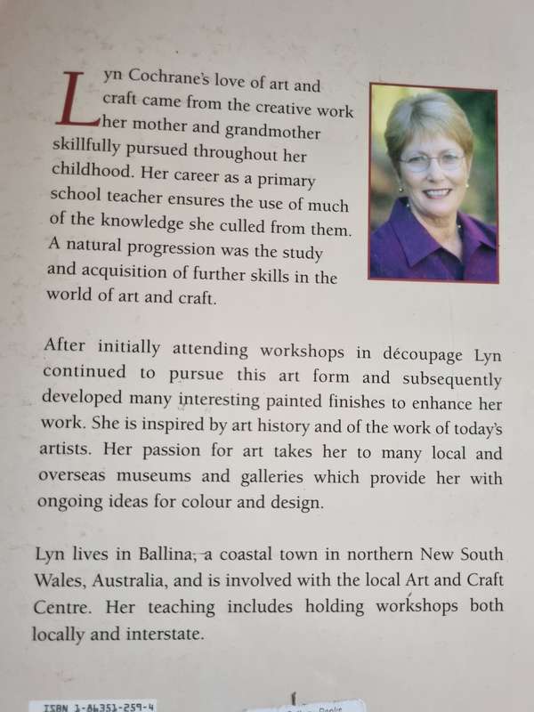 THE FINE ART OF DECOUPAGE LYN COCHRANE MILNER CRAFT SERIES ( Art )