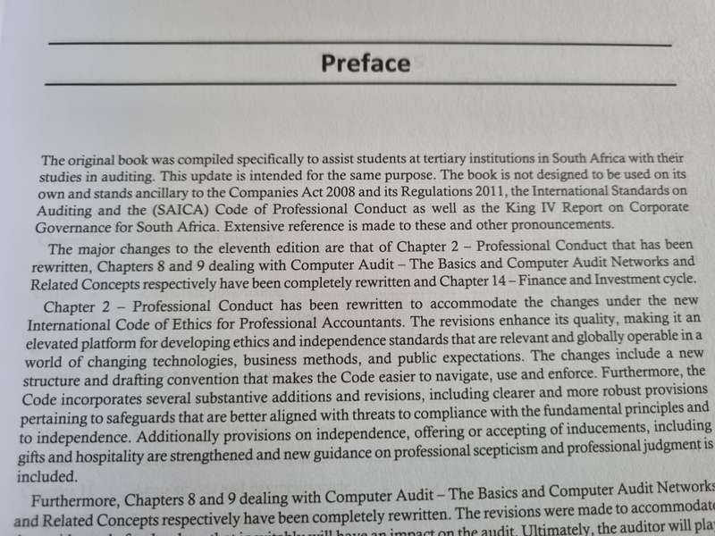 AUDITING NOTES FOR SOUTH AFRICAN STUDENTS 11th Ed. A ADAMS T DALE G RICHARD Lexis Nexis