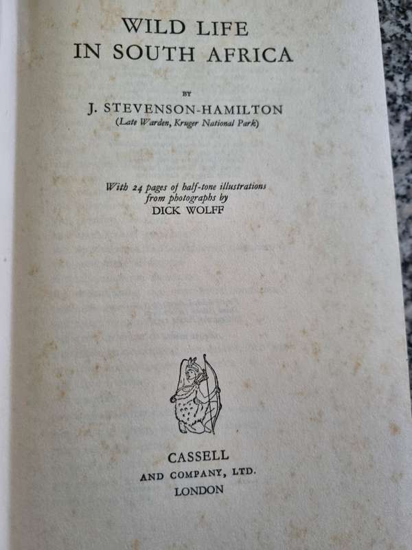 WILDLIFE IN SOUTH AFRICA J STEVENSON-HAMILTON Late Warden of the Kruger National Park 1954