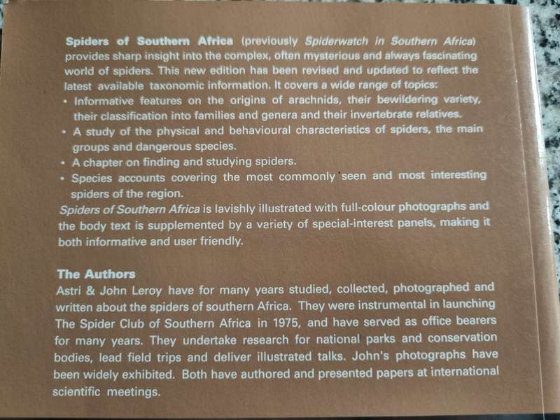 SPIDERS OF SOUTHERN AFRICA ASTRI & JOHN LEROY  Second Edition 2003  ( Spiders )