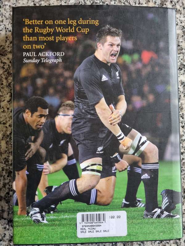THE REAL McCAW RICHIE McCAW The Autobiography ( All Black rugby -very very good condition )