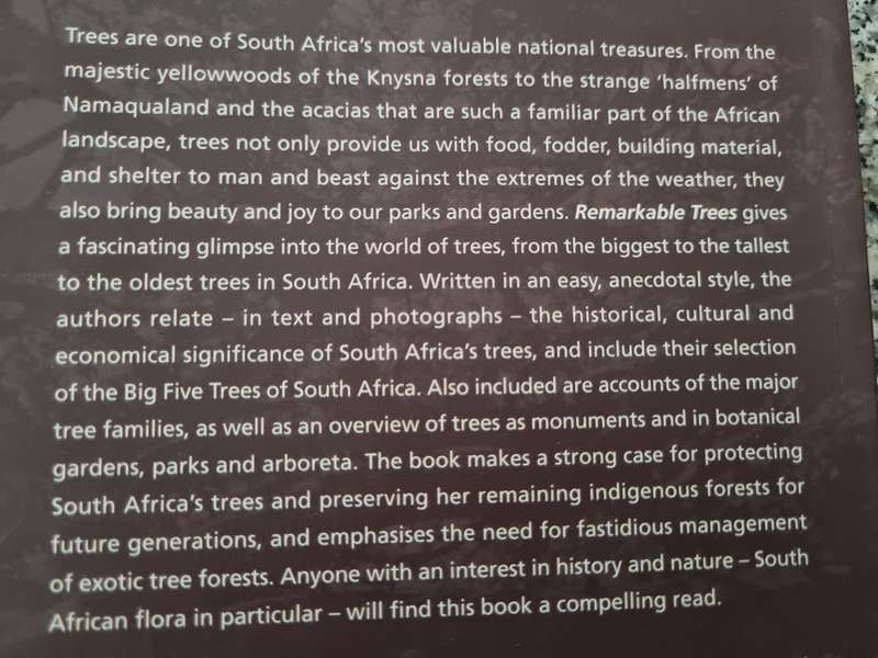 THE REMARKABLE TREES OF SOUTH AFRICA NEELS ESTERHUYS JUTTA von BREITENBACH