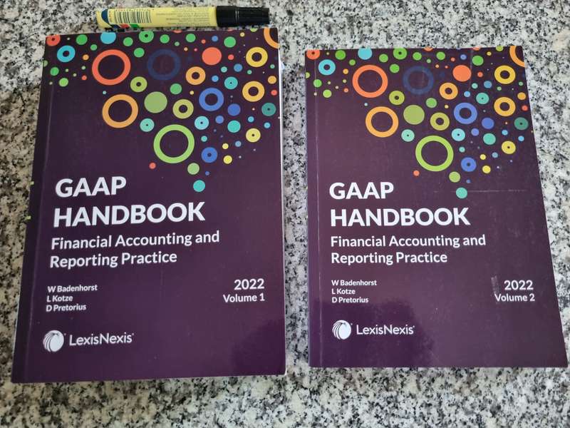 GAAP HANDBOOK FINANCIAL ACCOUNTING & REPORTING PRACTICE W BADENHORST 2022 VOLUMES 1 & 2