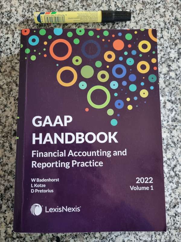 GAAP HANDBOOK FINANCIAL ACCOUNTING & REPORTING PRACTICE W BADENHORST 2022 VOLUMES 1 & 2
