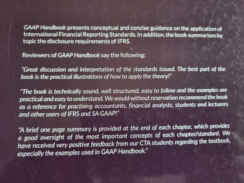 GAAP HANDBOOK FINANCIAL ACCOUNTING & REPORTING PRACTICE W BADENHORST 2022 VOLUMES 1 & 2