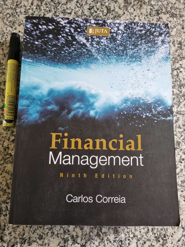 FINANCIAL MANAGEMENT NINTH EDITION CARLOS CORREIA JUTA  ( 9th Edition )