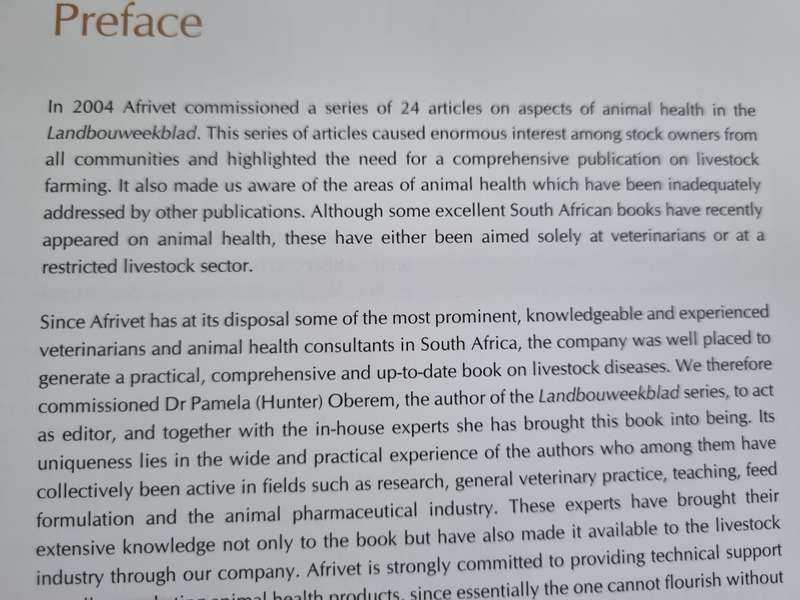 DISEASES AND PARASITES of Cattle Sheep and Goats in South Africa OBEREM ODENDAAL et al Stock Farming