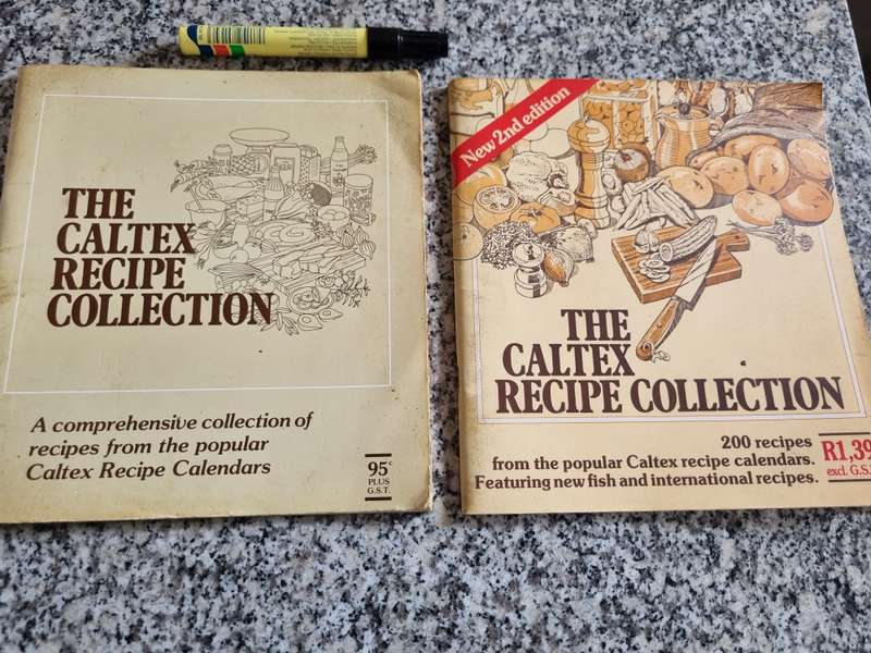2 Books THE  CALTEX RECIPE COLLECTION Plus THE CALTEX RECIPE COLLECTION 2nd Edition