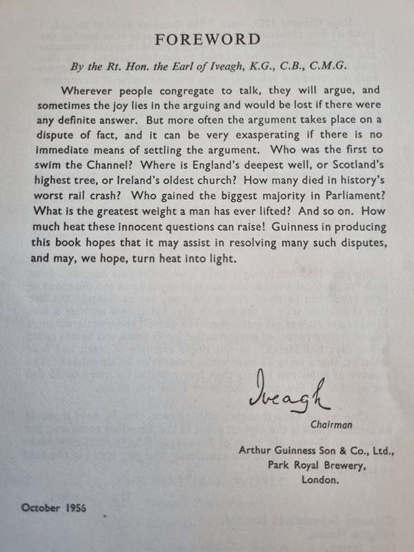 1956 THE GUINNESS BOOK OF RECORDS ( Second Edition )