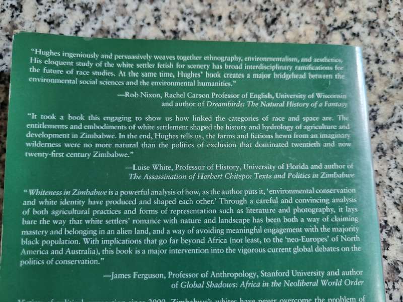 WHITENESS IN ZIMBABWE Race Lanscape and the Problem of Belonging  DAVID McDERMOTT HUGHES