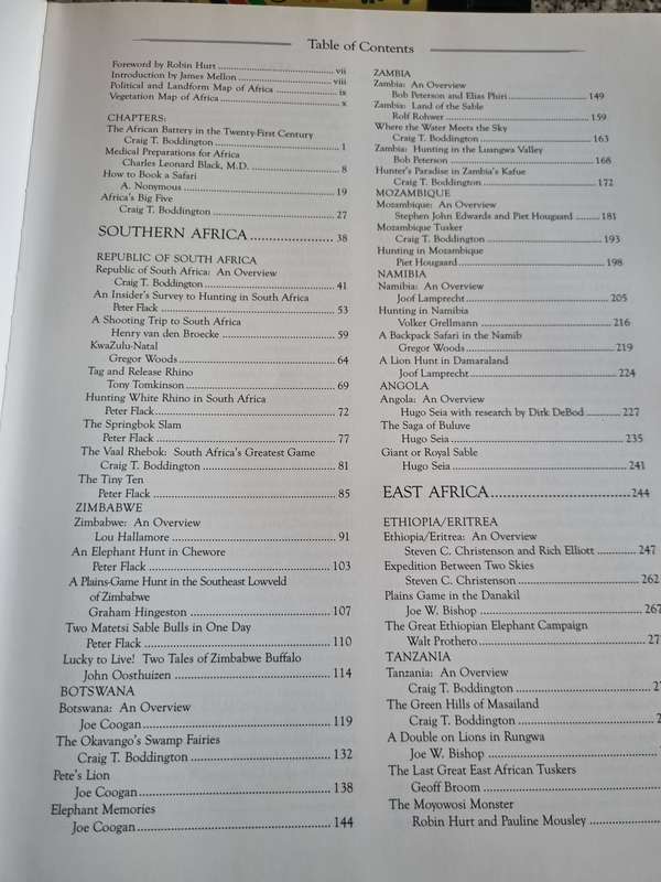 AFRICAN HUNTER II Edited by CRAIG T BODDINGTON and PETER FLACK ( hunting )