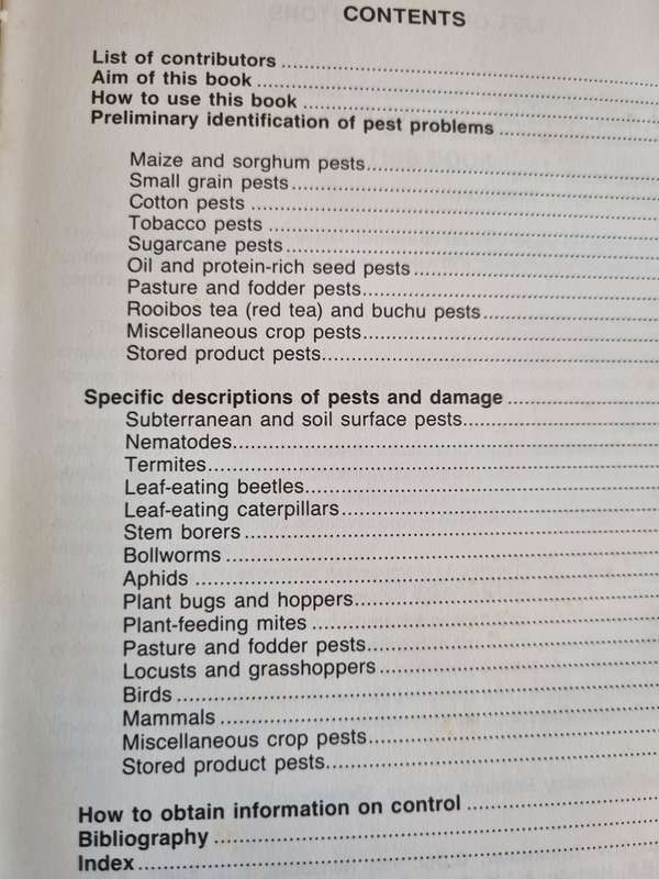 CROP PESTS IN SOUTHERN AFRICA Volume 4 FIELD CROPS and PASTURES Bulletin 416 Ed. A C MYBURGH