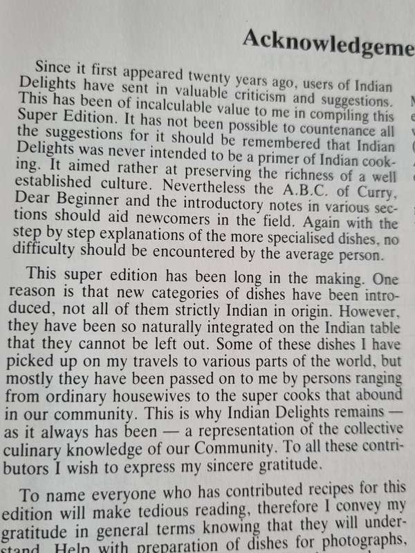 INDIAN DELIGHTS WOMEN'S CULTURAL GROUP Editor ZULEIKHA MAYAT Indian cookery recipes
