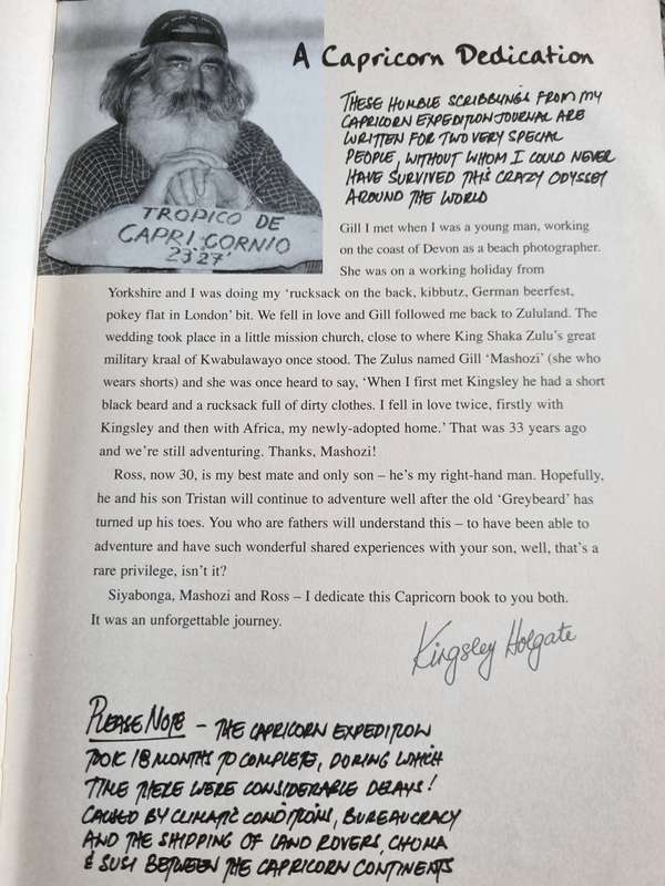 KINGSLEY HOLGATE CAPRICORN Following the Invisible Line  Family`s epic journey around the world