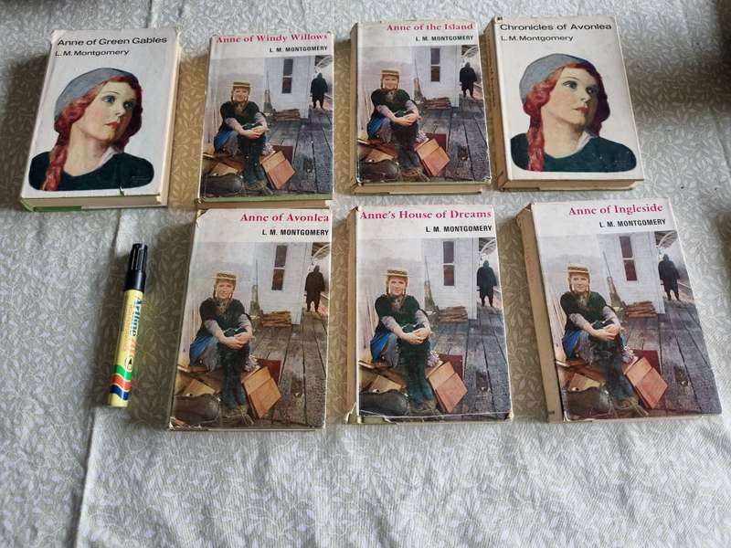 BUNDLE OF 7 L M MONTGOMERY BOOKS  including ANNE of GREEN GABLES