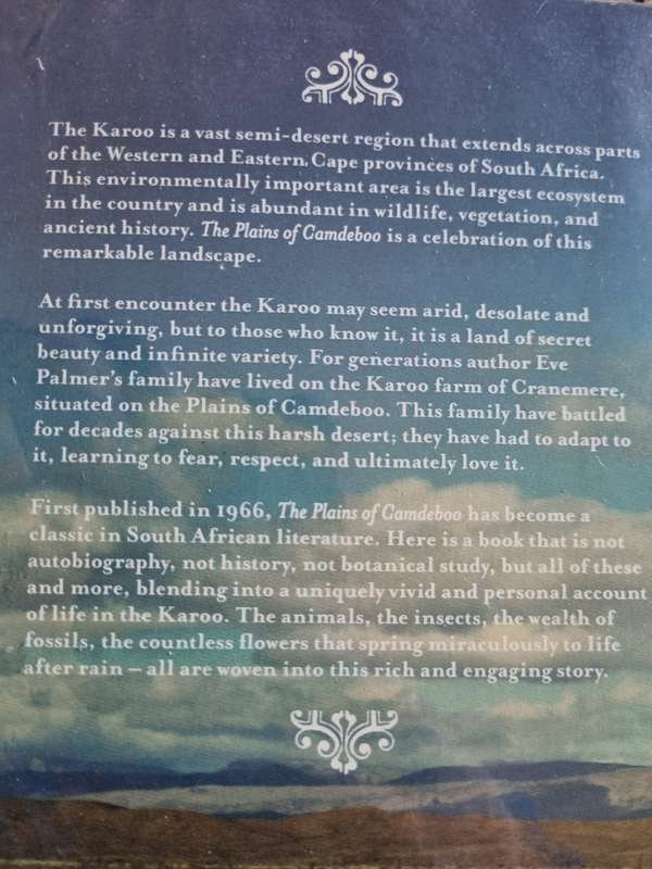 THE PLAINS OF THE CAMDEBOO EVE PALMER  ( Softcover Karoo includes B & W illustrations