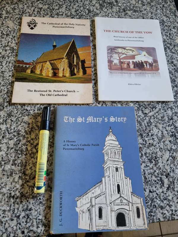 3 BOOKS History of St Mary's Catholic Church J G Duckworth Cathedral of Holy Nativity Pietermaritzbu