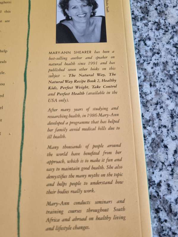 THE NATURAL WAY Recipe Book 1 MARY-ANN SHEARER Tried and Tested Recipes  from her WHOLEFOOD EMPORIUM