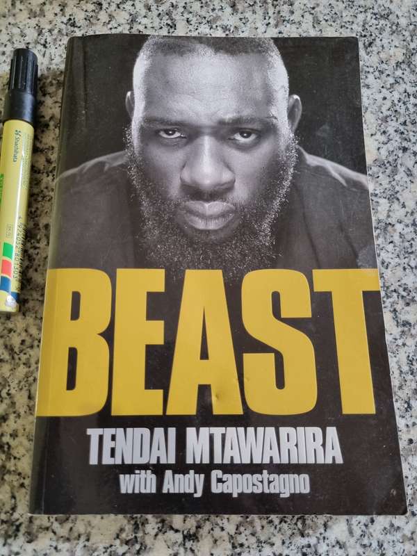BEAST TENDAI MTAWARIRA with ANDY CAPOSTAGNO Springbok Rugby