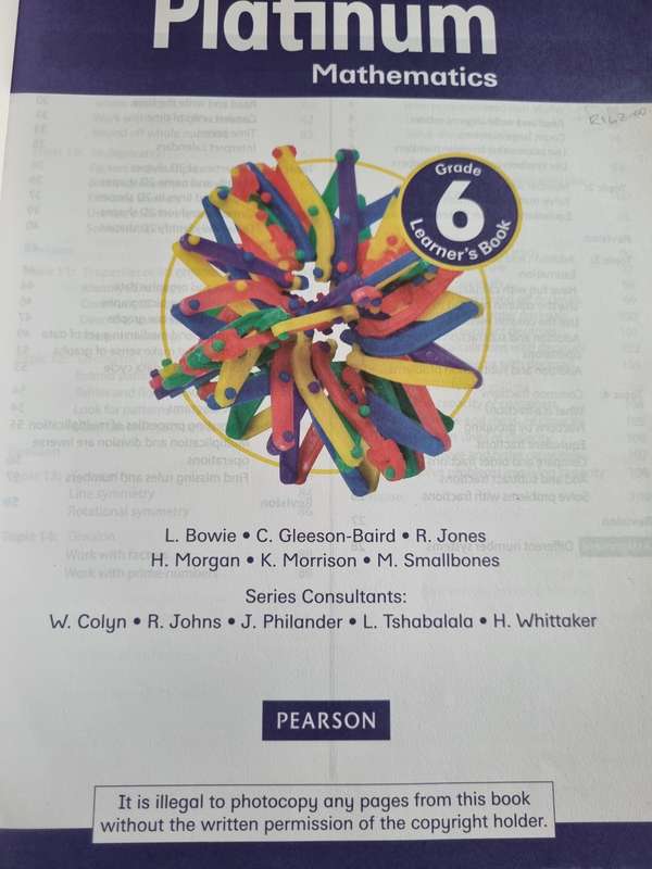 PLATINUM Mathematics GRADE 6 LEARNERS BOOK CAPS L BOWIE C GLEESON-BAIRD et  al